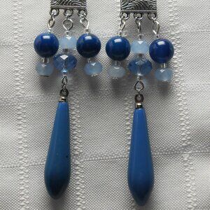 No 645 Beautiful handmade chandelier earrings